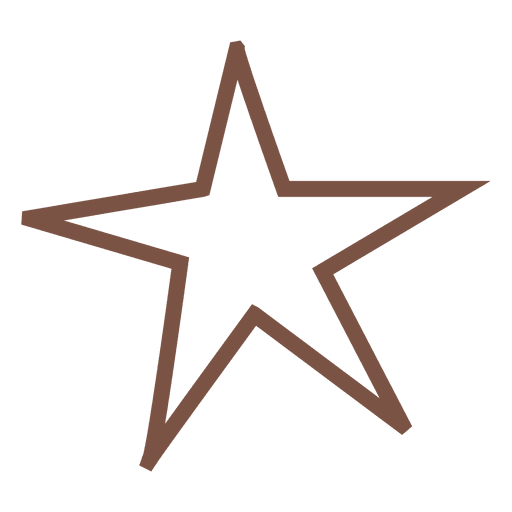 Star stroke icon 81 PNG Design