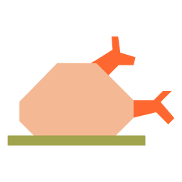 Turkey dinner flat icon 64 PNG Design
