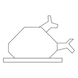Ícone 70 do jantar de peru Desenho PNG