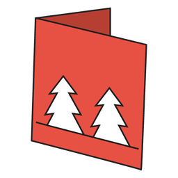 Icono de dibujos animados de tarjeta de felicitación de invierno 23 Diseño PNG