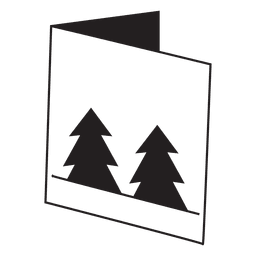 Icono de tarjeta de felicitación de invierno 28 Diseño PNG