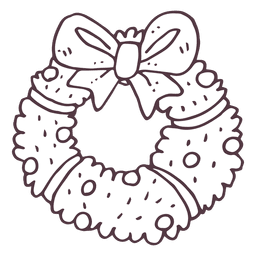 Wreath Hand Drawn Icon 1 PNG & SVG Design For T-Shirts