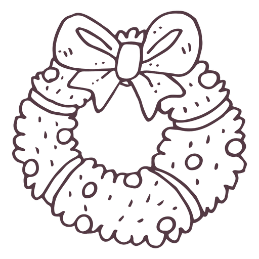 Wreath hand drawn icon 1 PNG Design
