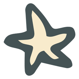 Yellow star hand drawn icon 17 PNG Design
