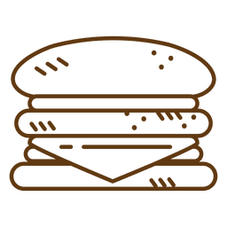 Burger food fast food hamburger PNG Design
