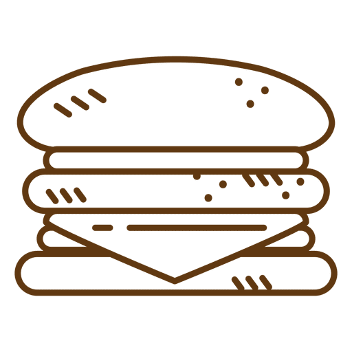 Hambúrguer de comida rápida Desenho PNG