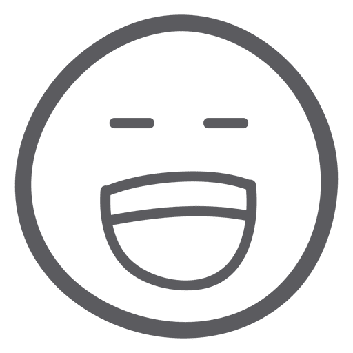 Fröhliches lachendes Emoji-Emoticon PNG-Design
