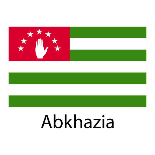 Abchasische Nationalflagge PNG-Design