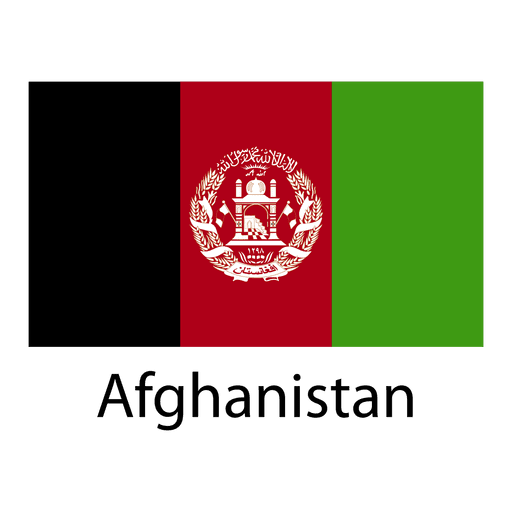 Afghanistan national flag PNG Design