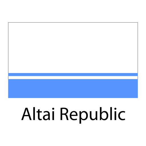 Nationalflagge der Altai-Republik PNG-Design
