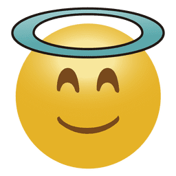 Emoticon de anjo emoji Desenho PNG