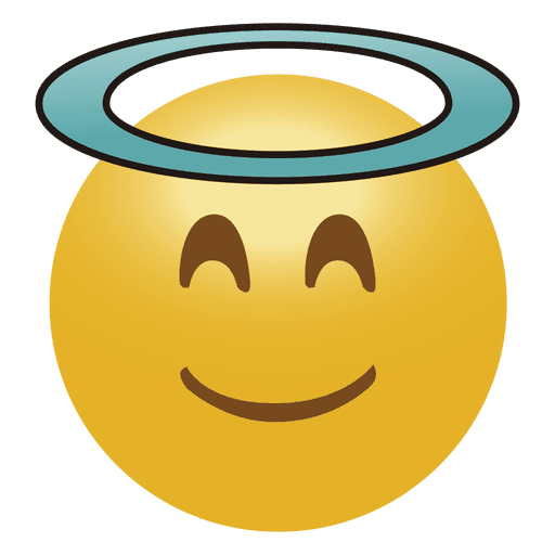 Angel Emoji Emoticon Diseño PNG