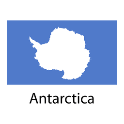 Bandera nacional de la antártida Diseño PNG