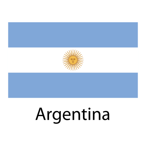 Bandeira nacional argentina Desenho PNG