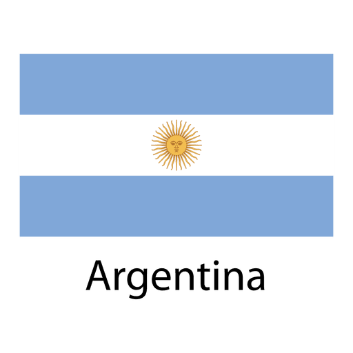 Bandera nacional argentina Diseño PNG
