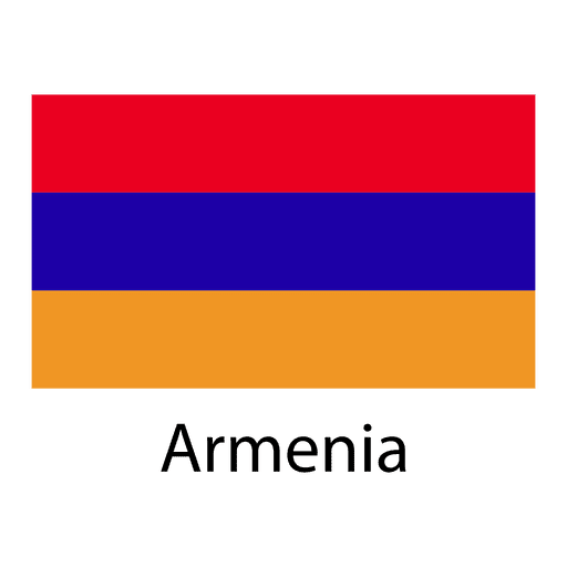 Armenien Nationalflagge PNG-Design