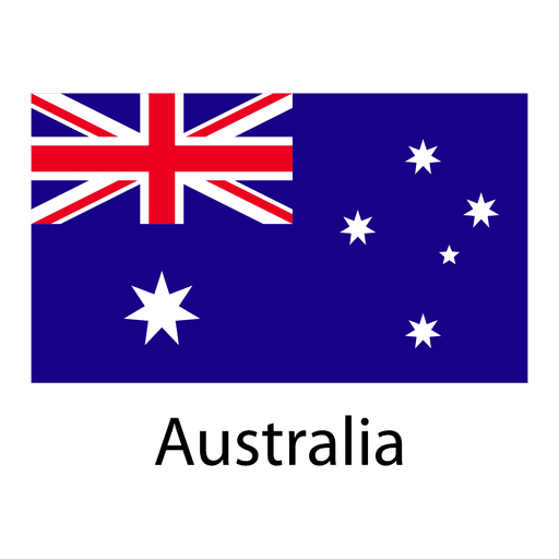 Australia national flag PNG Design
