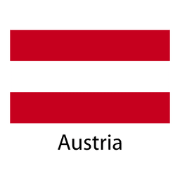 Bandera nacional de austria Diseño PNG