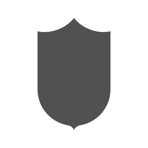 Etiqueta de escudo cinza