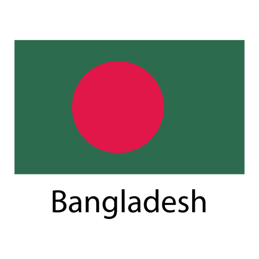 Bangladesch Nationalflagge PNG-Design