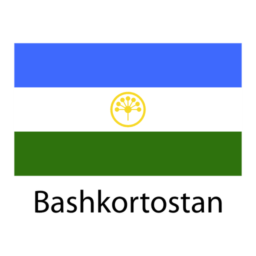 Bashkortostan national flag PNG Design