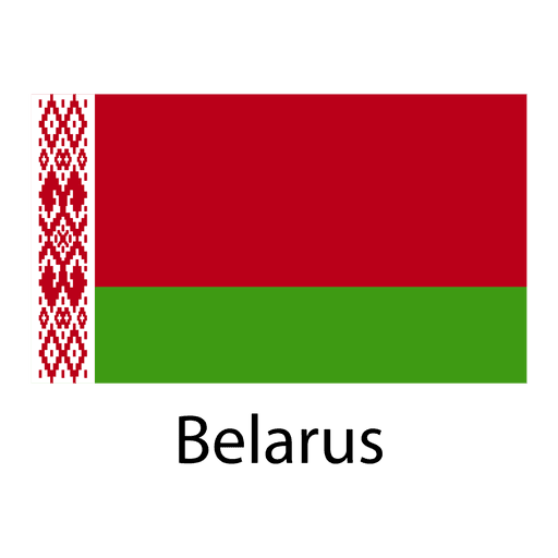 Wei?russische Nationalflagge PNG-Design