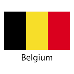 Bandera nacional de Bélgica Diseño PNG