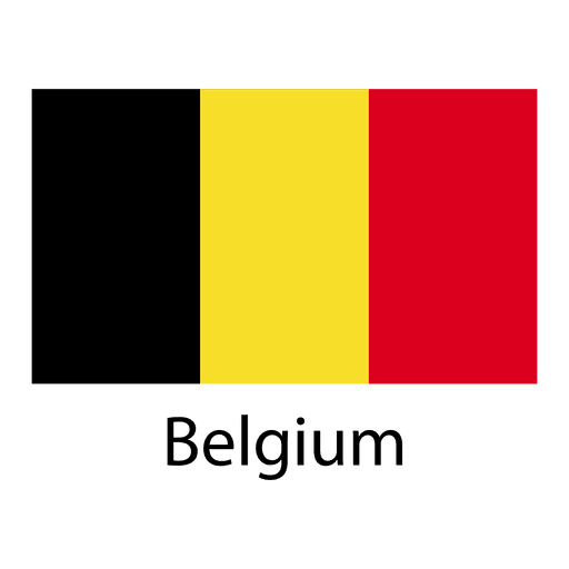 Belgium national flag PNG Design