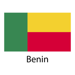 Benin national flag PNG Design