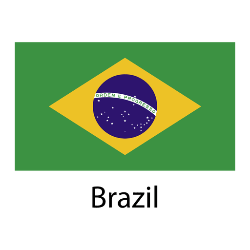 Brazil national flag PNG Design