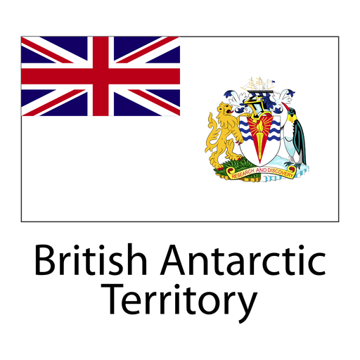 Bandera nacional del territorio ant?rtico brit?nico Diseño PNG