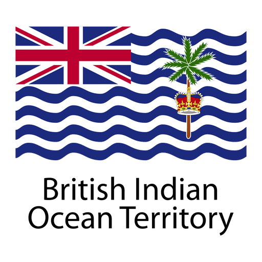 Britische Nationalflagge des Indischen Ozeans PNG-Design