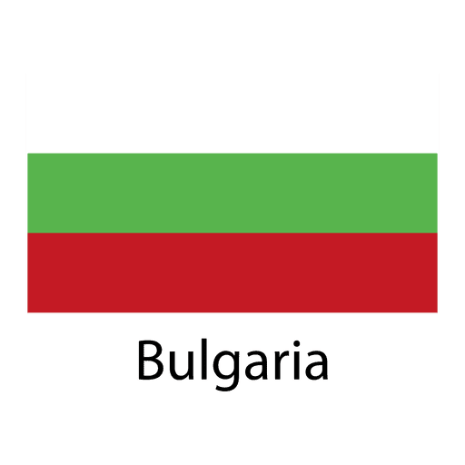 Bandeira nacional da Bulgária Desenho PNG