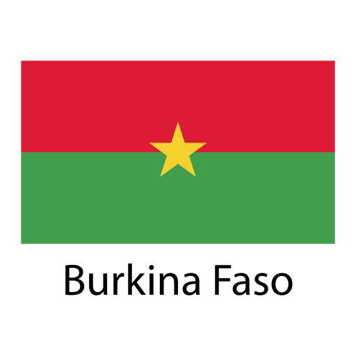 Burkina Faso Nationalflagge PNG-Design