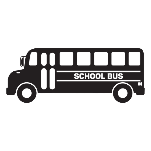 Grafisches Symbol des Schulbusses PNG-Design