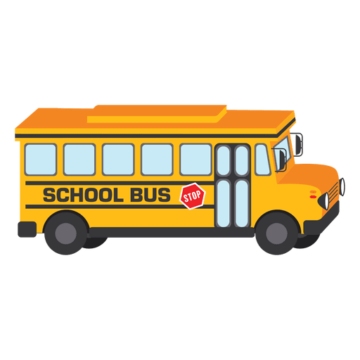 School bus illustration PNG Design