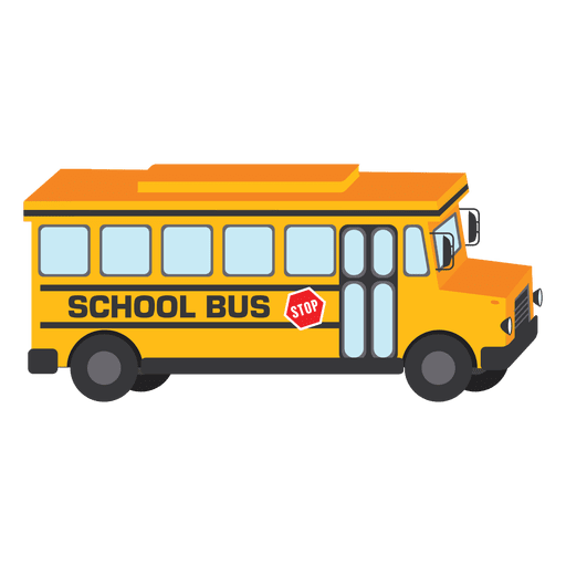 Design de ônibus escolar amarelo Desenho PNG