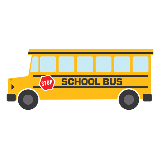 Flachbus Schulbus Schule PNG-Design