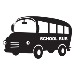 Desenho do ônibus escolar plano