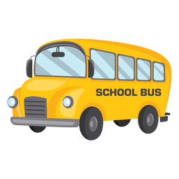 School bus from the side PNG Design