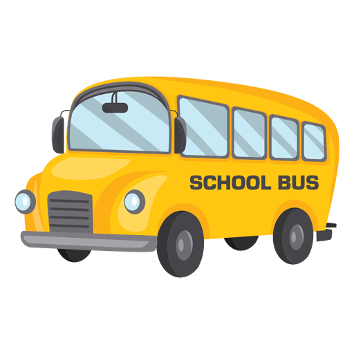 Schulbus von der Seite PNG-Design