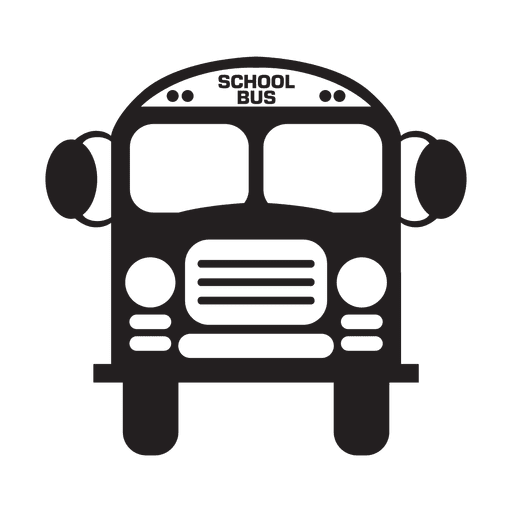 School bus silhouette PNG Design