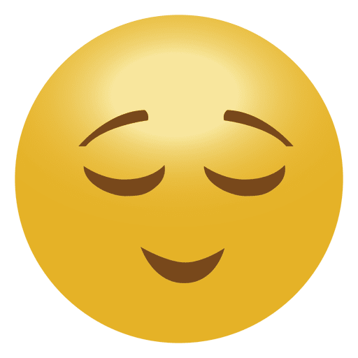 Emoticon de emoji tranquilo Diseño PNG