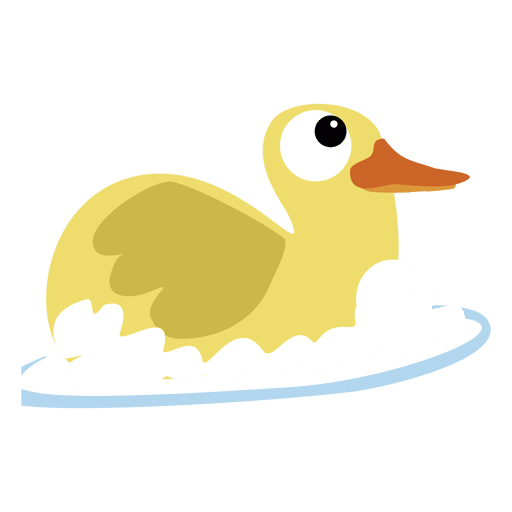 Cartoon bath duck PNG Design