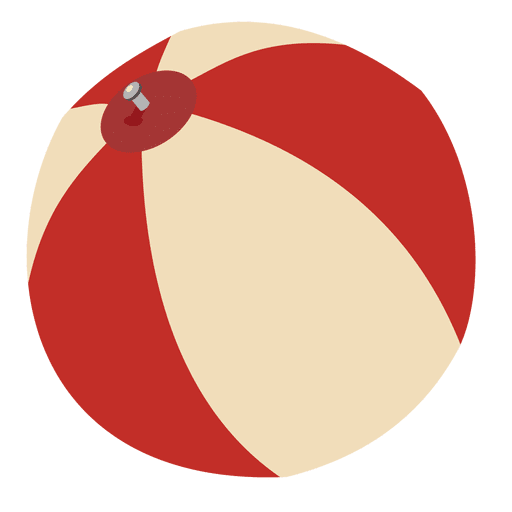 Flacher Cartoon-Wasserball PNG-Design