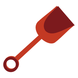 Juguete de pala de arena de dibujos animados Diseño PNG