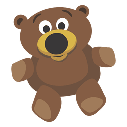 Cartoon teddy bear PNG Design