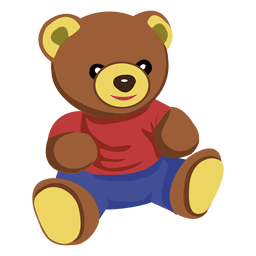 Cartoon teddy bear 02 PNG Design