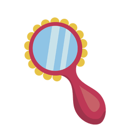 Cartoon toy mirror PNG Design