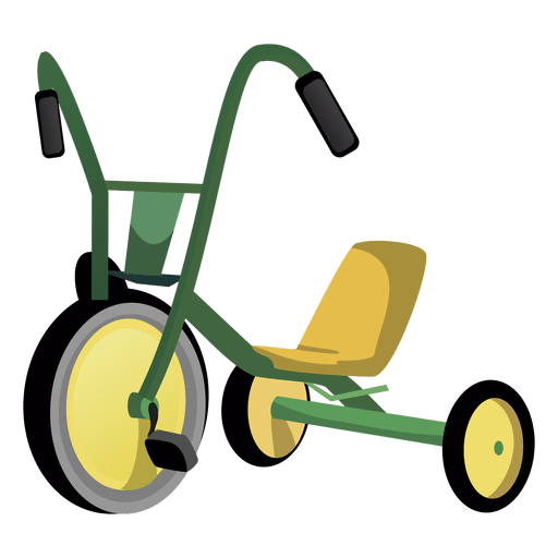 Cartoon tricycle PNG Design